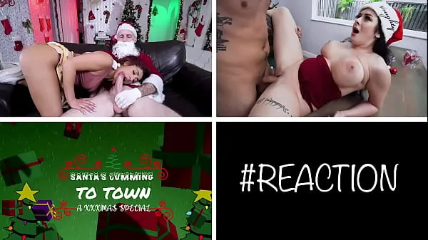 Kira Perez & Macey Jade React to Steamy Christmas Porn in Verified Video