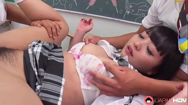 Mira Hasegawa's Uncensored Classroom Threesome: Wet Squirting & Deep Creampie Chaos